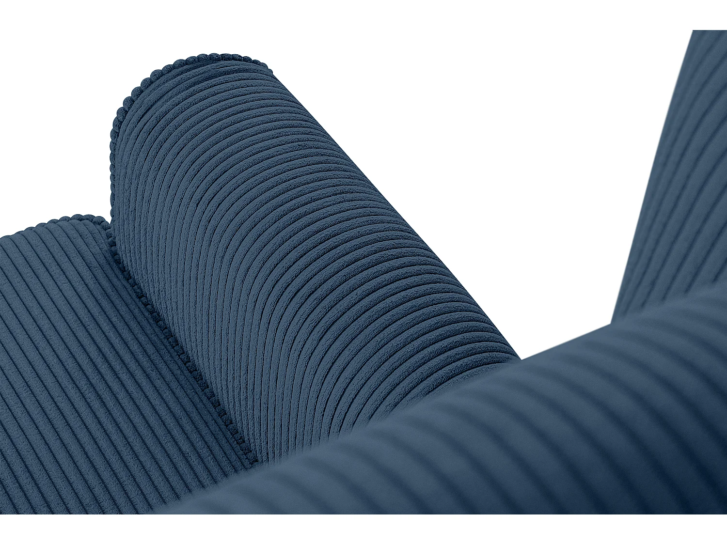 Ohrensessel Kord-Bezug Petfriendly - dunkelblau - MILES