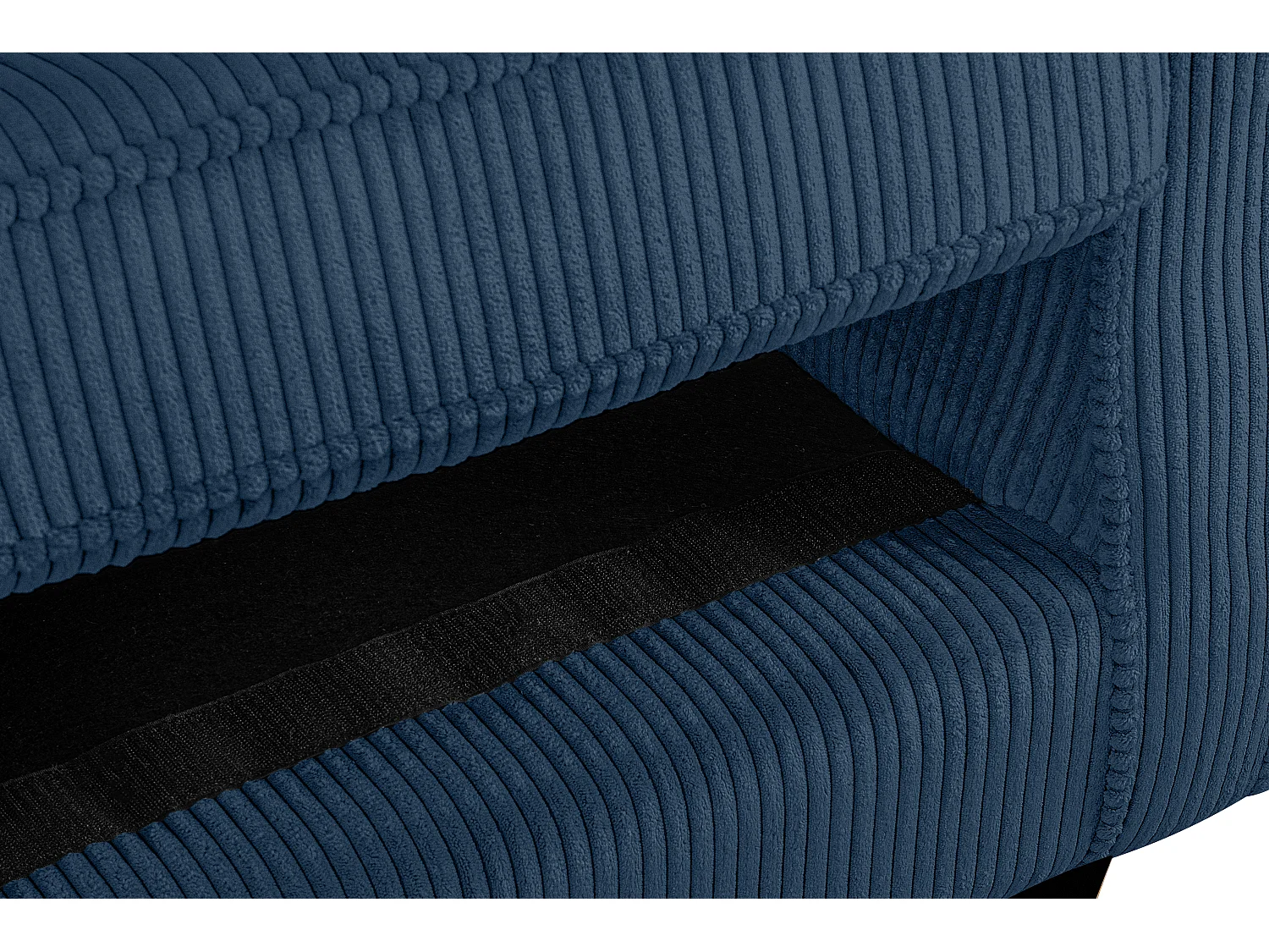 Ohrensessel Kord-Bezug Petfriendly - dunkelblau - MILES