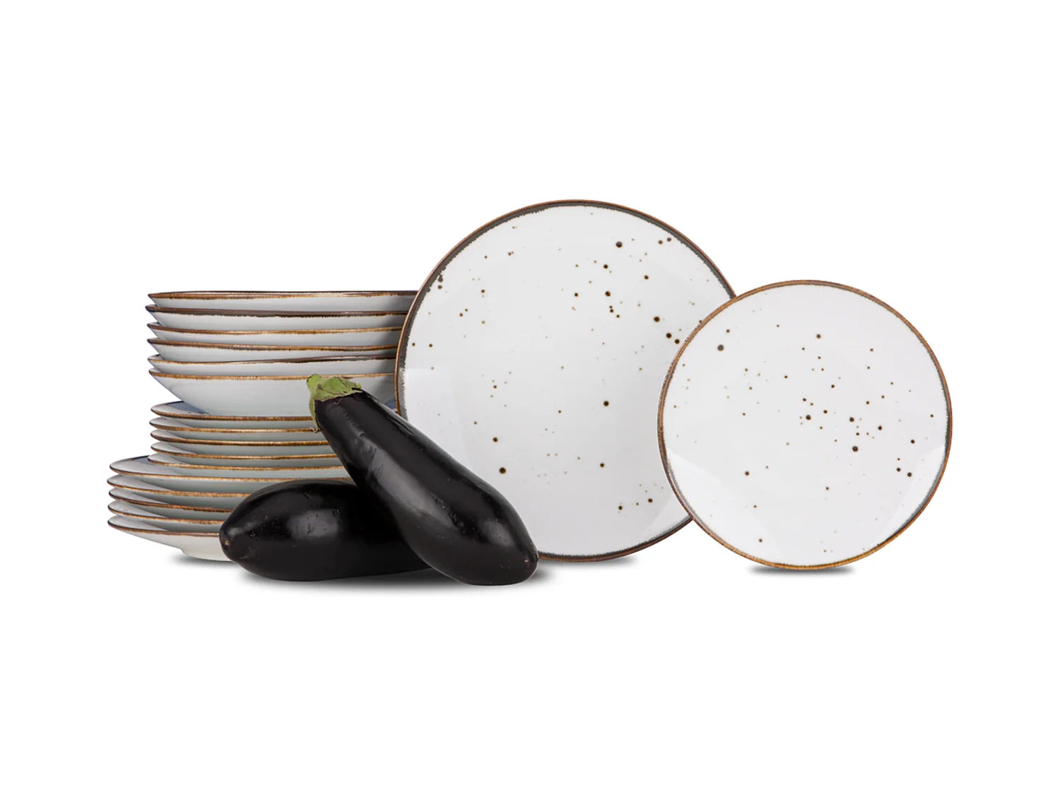 Tafelservice für 6 Personen (18 Tlg.) - Porzellan - weiß - ALUMINA