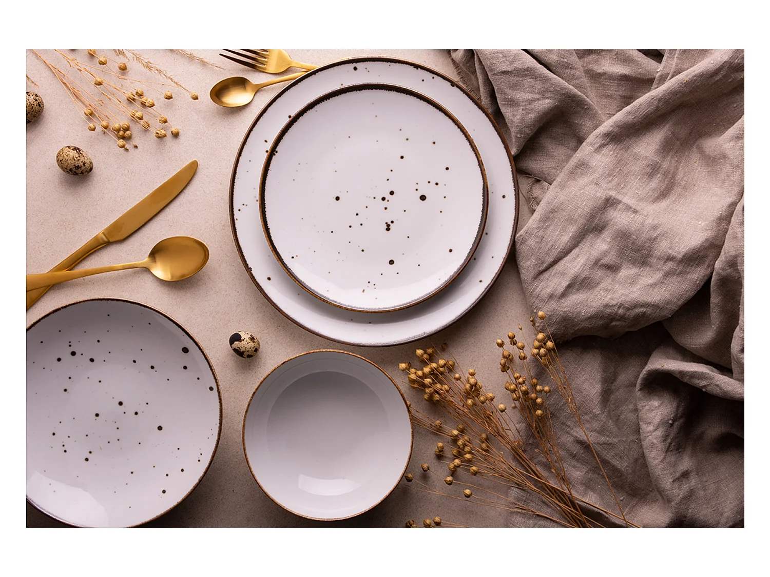 Tafelservice für 6 Personen (18 Tlg.) - Porzellan - weiß - ALUMINA