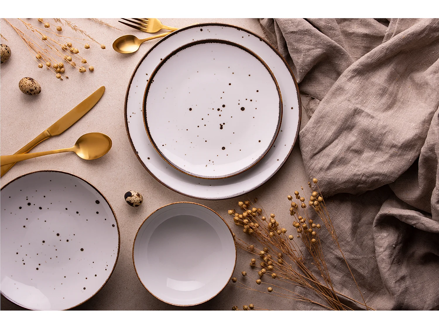 Tafelservice für 6 Personen (18 Tlg.) - Porzellan - weiß - ALUMINA