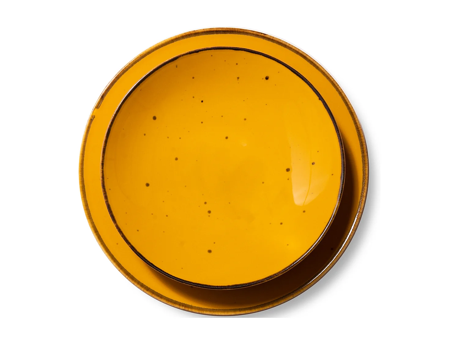 Tafelservice für 6 Personen (18 Tlg.) - Porzellan -  Gelb - ALUMINA