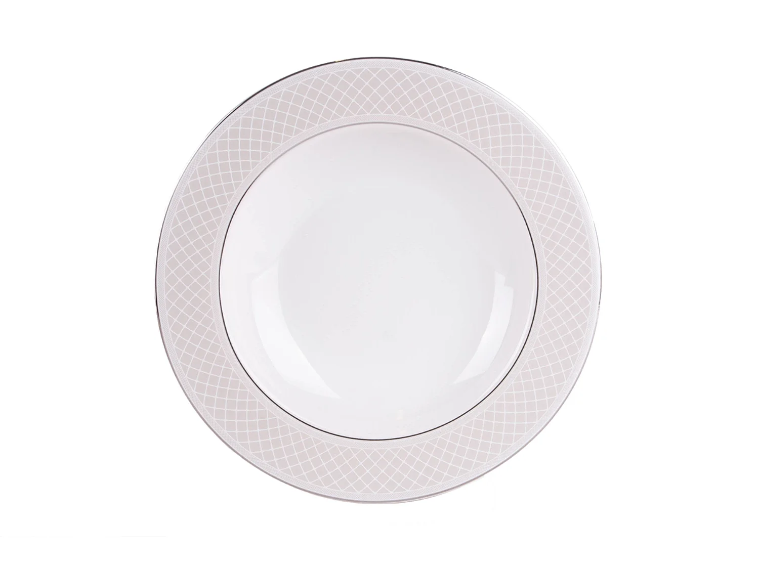 Abendessenservice für 6 Personen (24 Artikel) - Porzellan - Platin - SCANIA