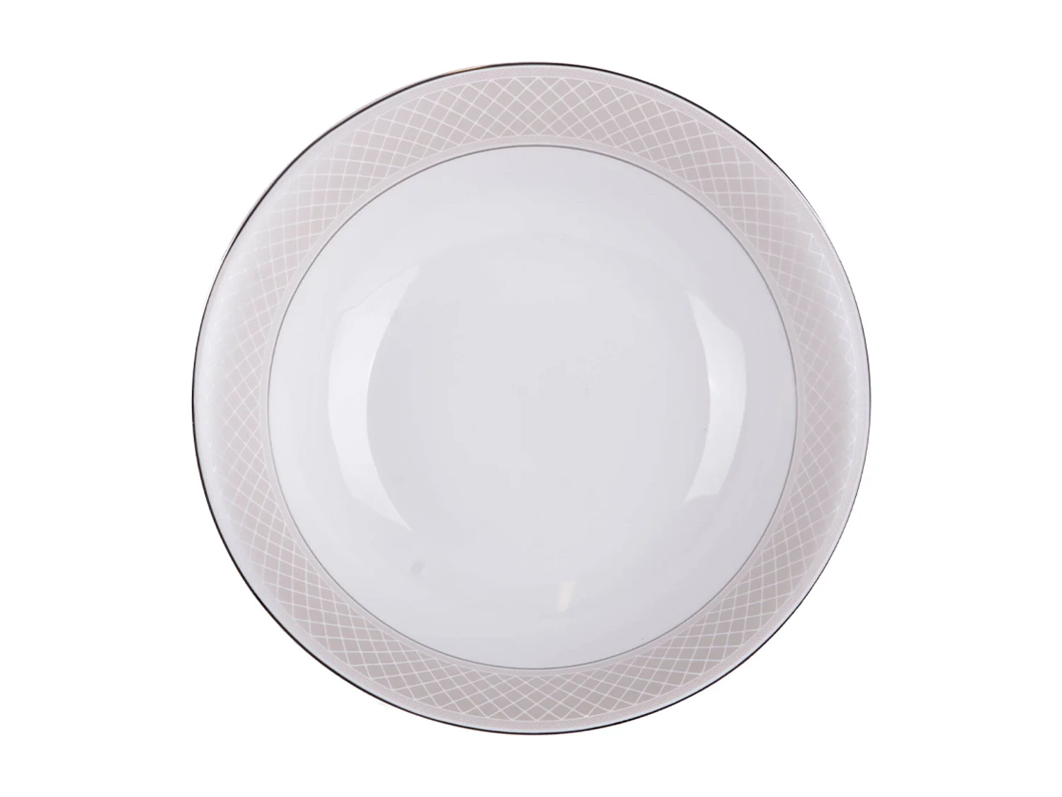 Abendessenservice für 6 Personen (24 Artikel) - Porzellan - Platin - SCANIA