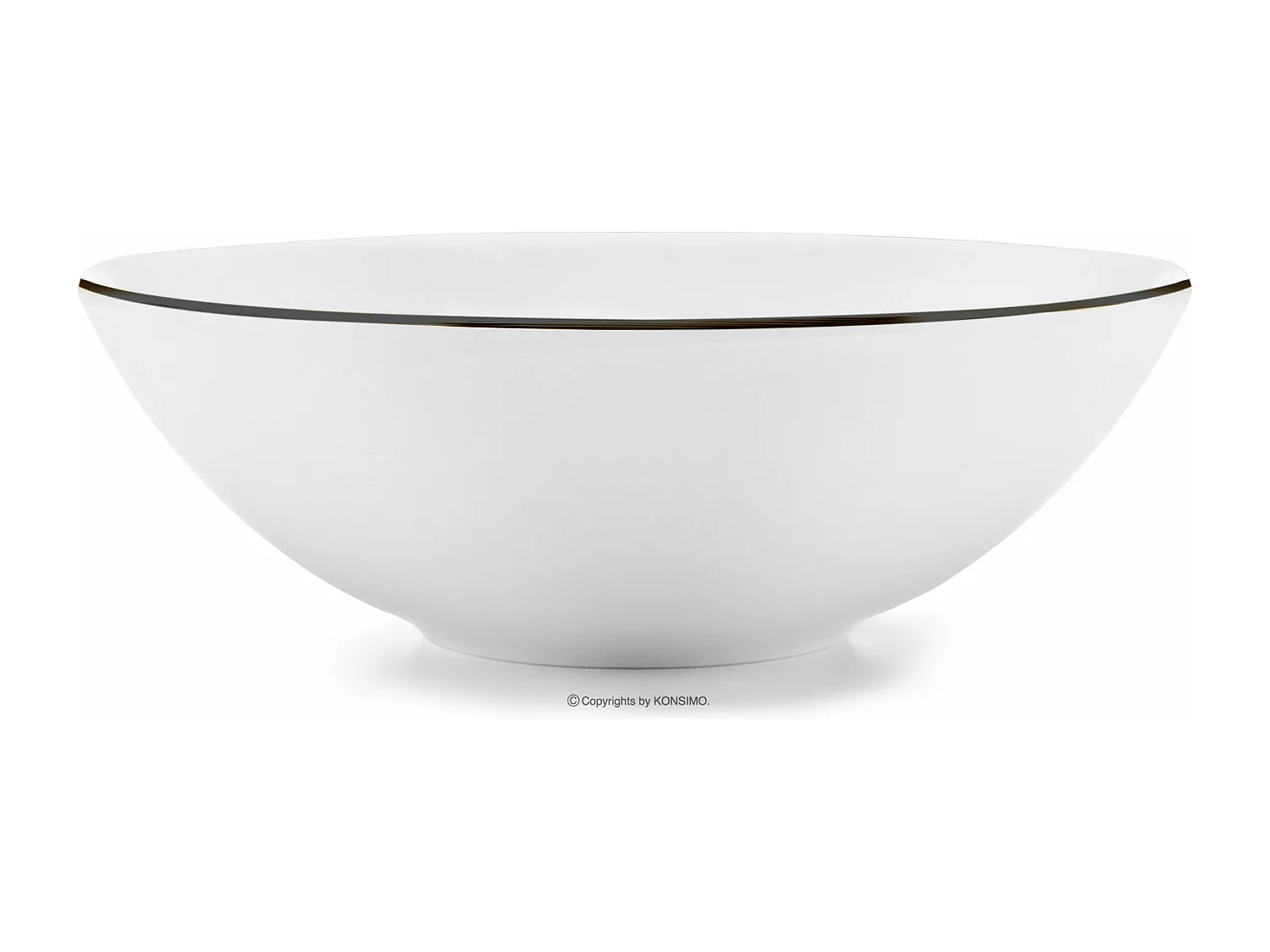 Kombiservice (30-tlg) - 6 Personen - Porzellan - Schwarzer Rand - BOSS