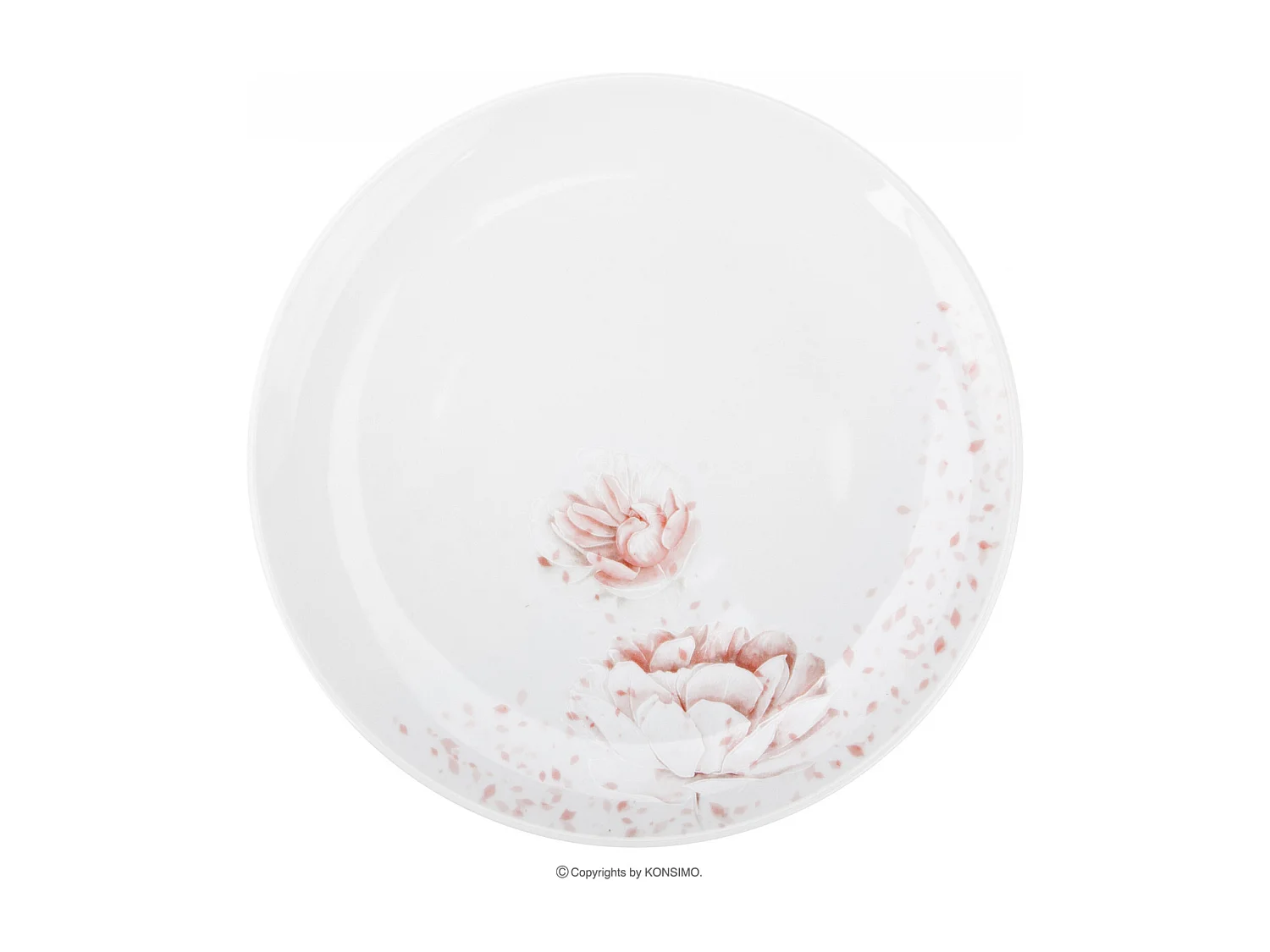 Kombiservice (30tlg) - Porzellan - Weiß/Rosa - BOSS