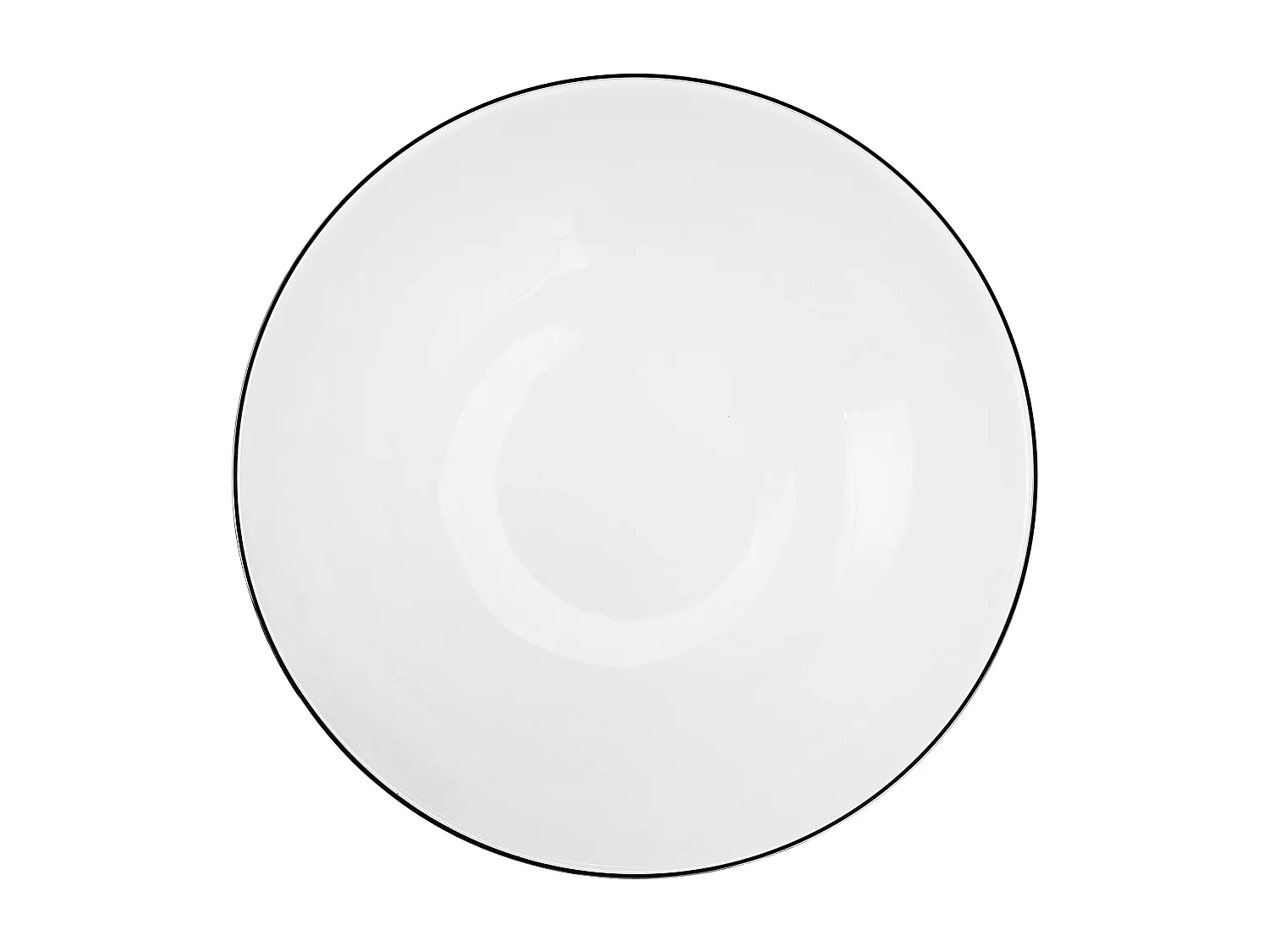 Kombiservice (24-tlg) - 6 Personen - Porzellan - Schwarzer Rand - BOSS