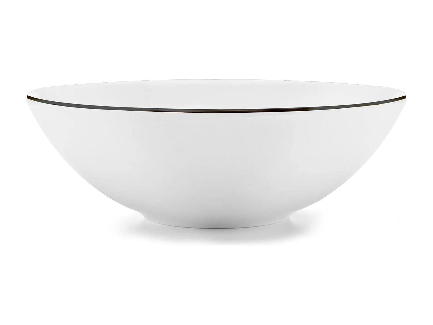 Kombiservice (24-tlg) - 6 Personen - Porzellan - Schwarzer Rand - BOSS