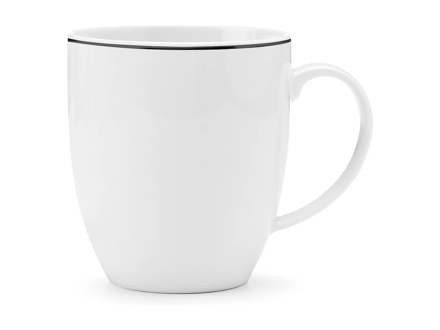 Kombiservice (24-tlg) - 6 Personen - Porzellan - Schwarzer Rand - BOSS