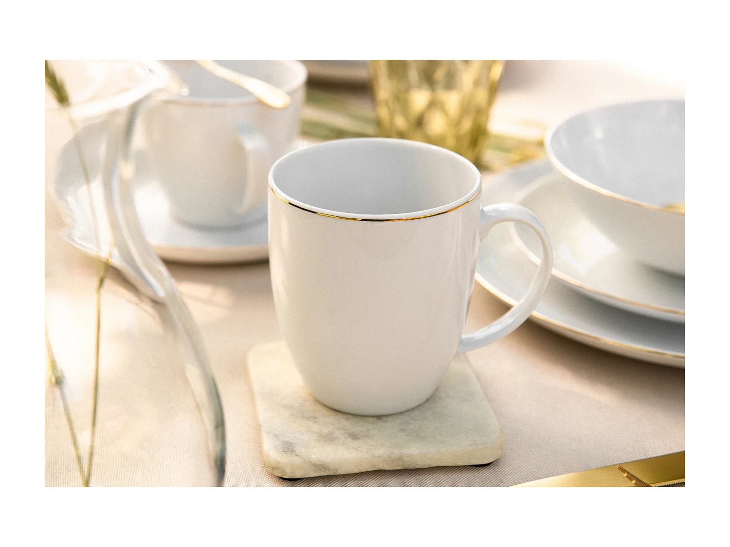 Kombiservice (24-tlg) - Porzellan - Weiß - BOSS