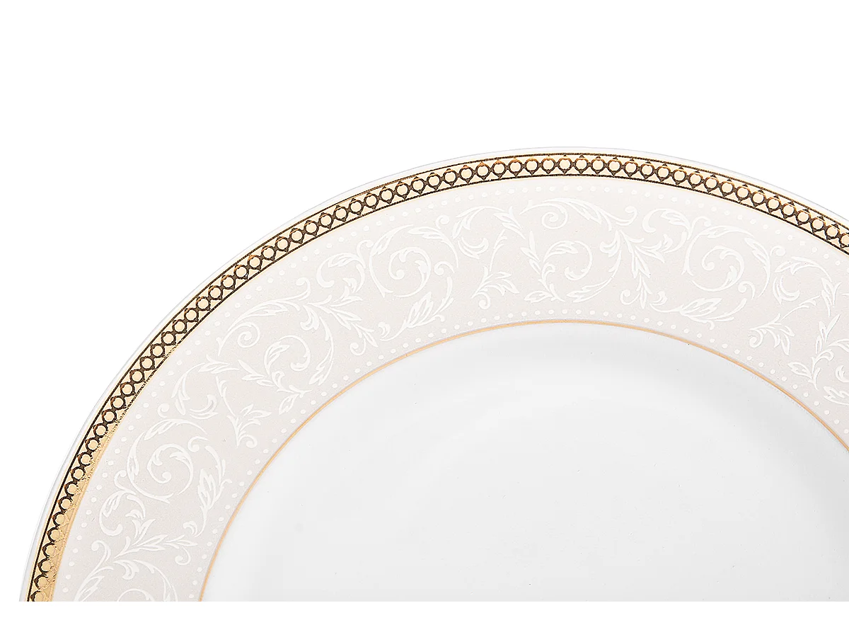 Abendessenservice für 6 Personen (18-tlg) - Porzellan - Gold - MARTHA GOLD