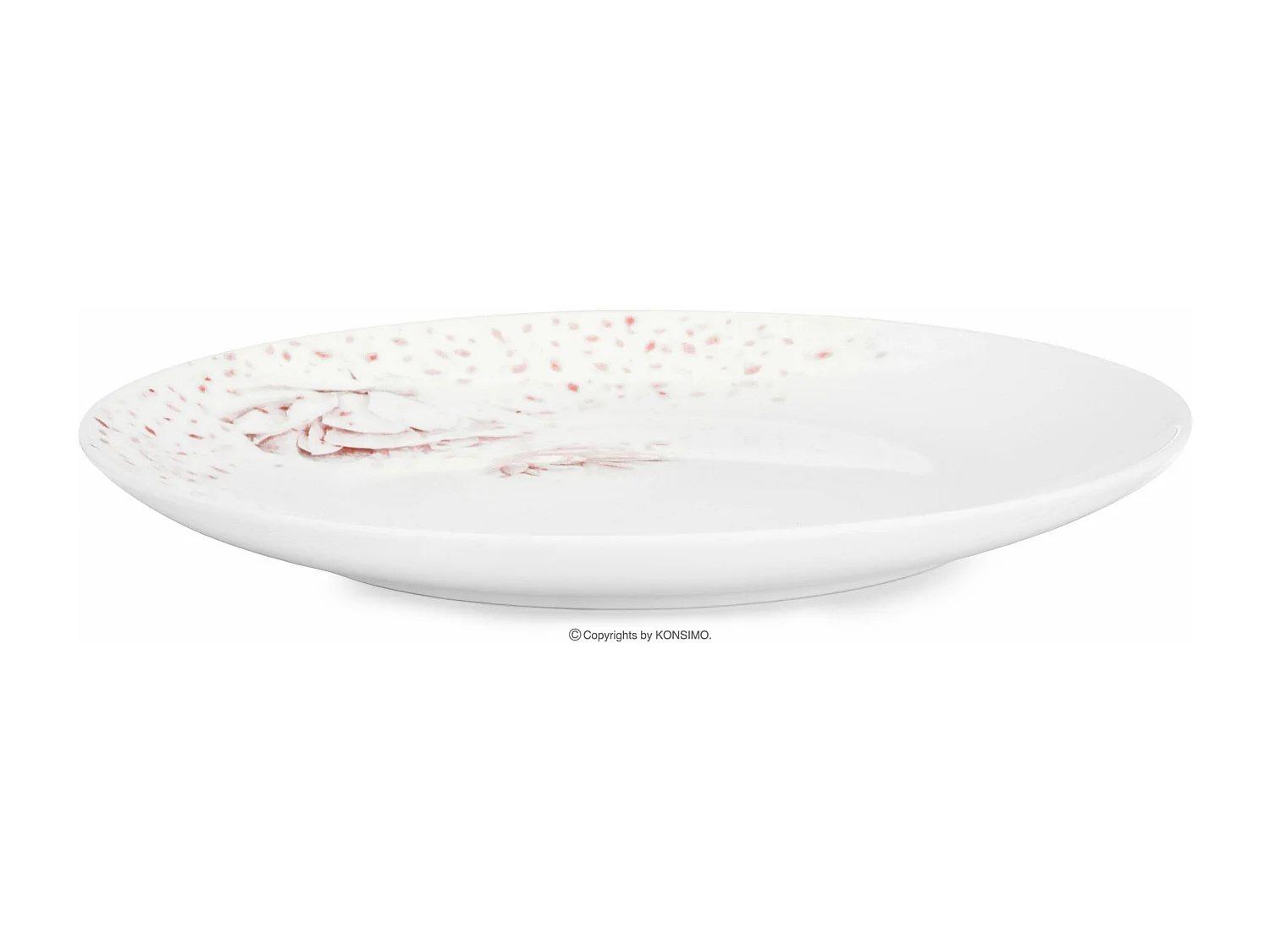 Tafelservice (18-tlg) - Porzellan - Weiß/Rosa - BOSS