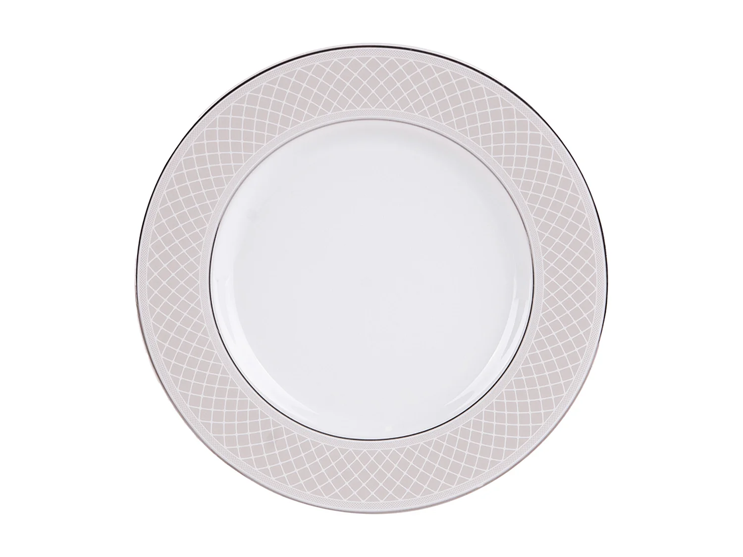 Abendessenservice für 6 Personen (18-tlg) - Porzellan - Platin - SCANIA