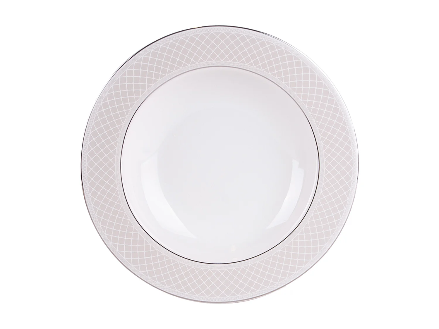 Abendessenservice für 6 Personen (18-tlg) - Porzellan - Platin - SCANIA