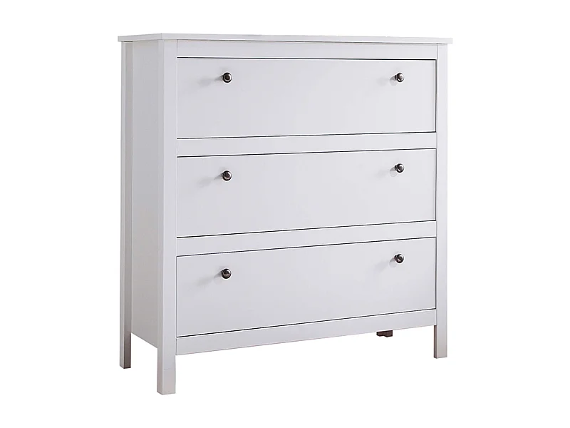 Kommode Metallkugelgriffe - weiß - FARGE