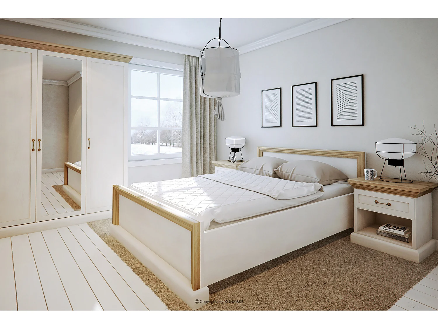 Kommode mit Schubladen - Cremefarben - ARVEN