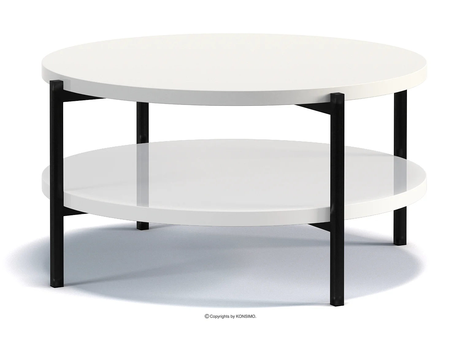 Couchtische Wohnzimmertisch - Spanplatte - weiß - GERIS