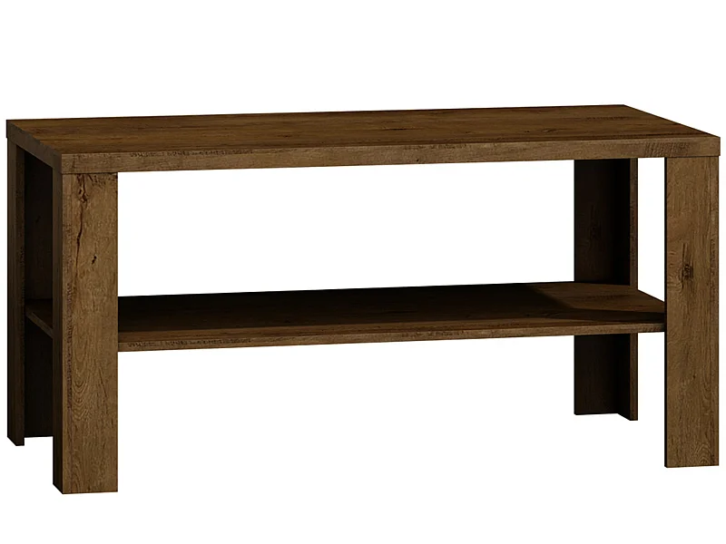 Kaffeetisch mit E-legeböde v-tage - helle Asche - VETIS