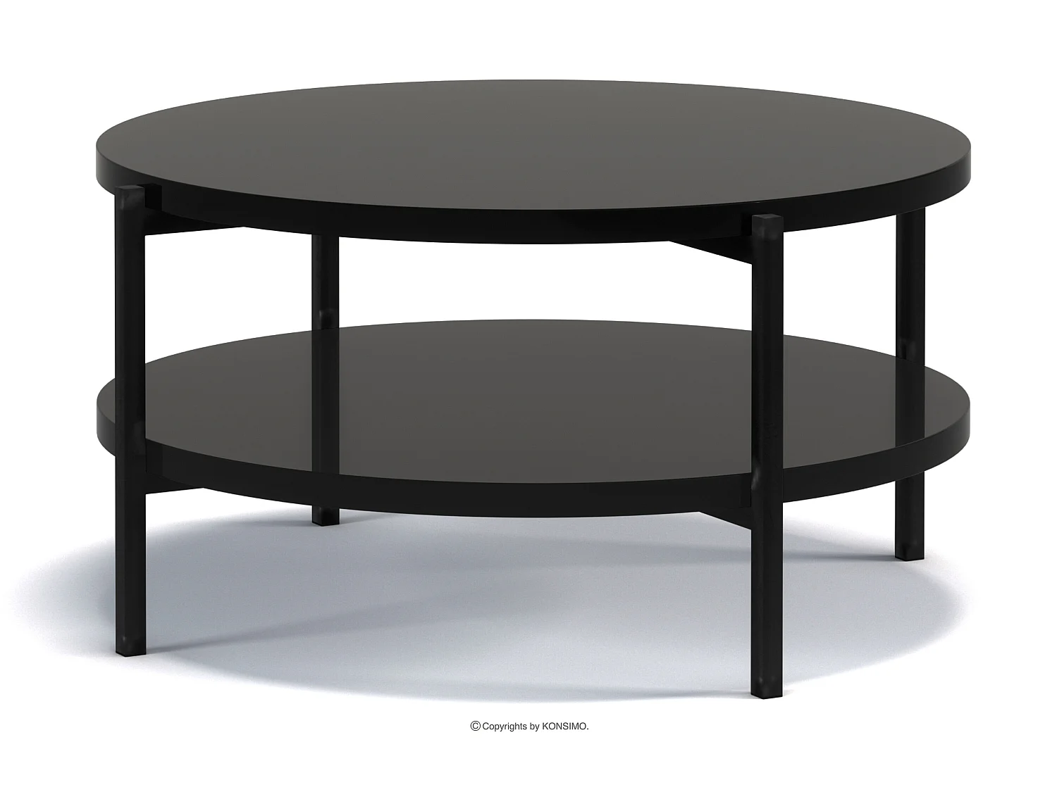 Couchtisch Wohnzimmertisch - schwarz - GERIS