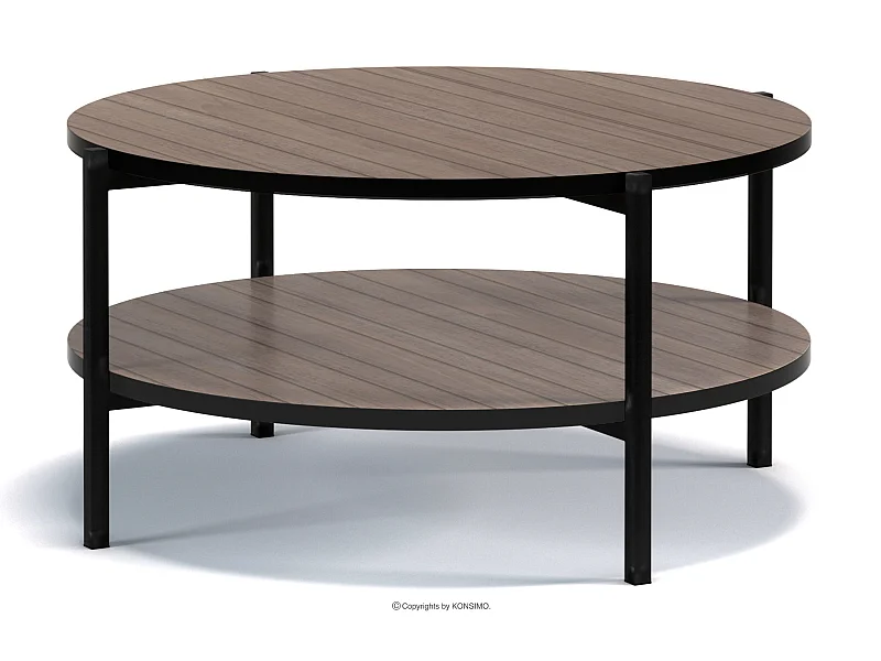 Couchtische Wohnzimmertisch - Spanplatte - dunkebraun - GERIS