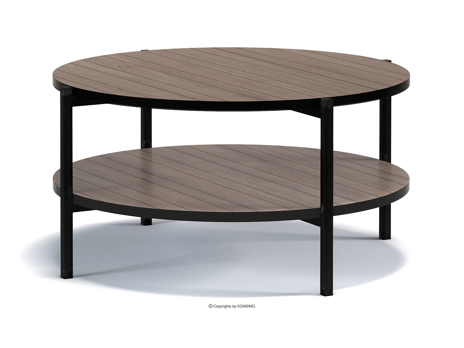 Couchtische Wohnzimmertisch - Spanplatte - dunkebraun - GERIS