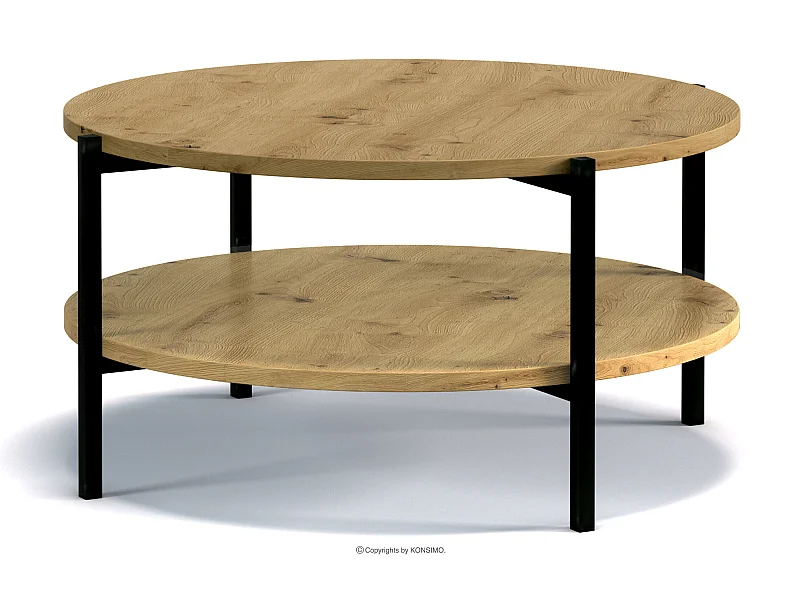 Couchtische Wohnzimmertisch - Spanplatte - dunkebraun - GERIS