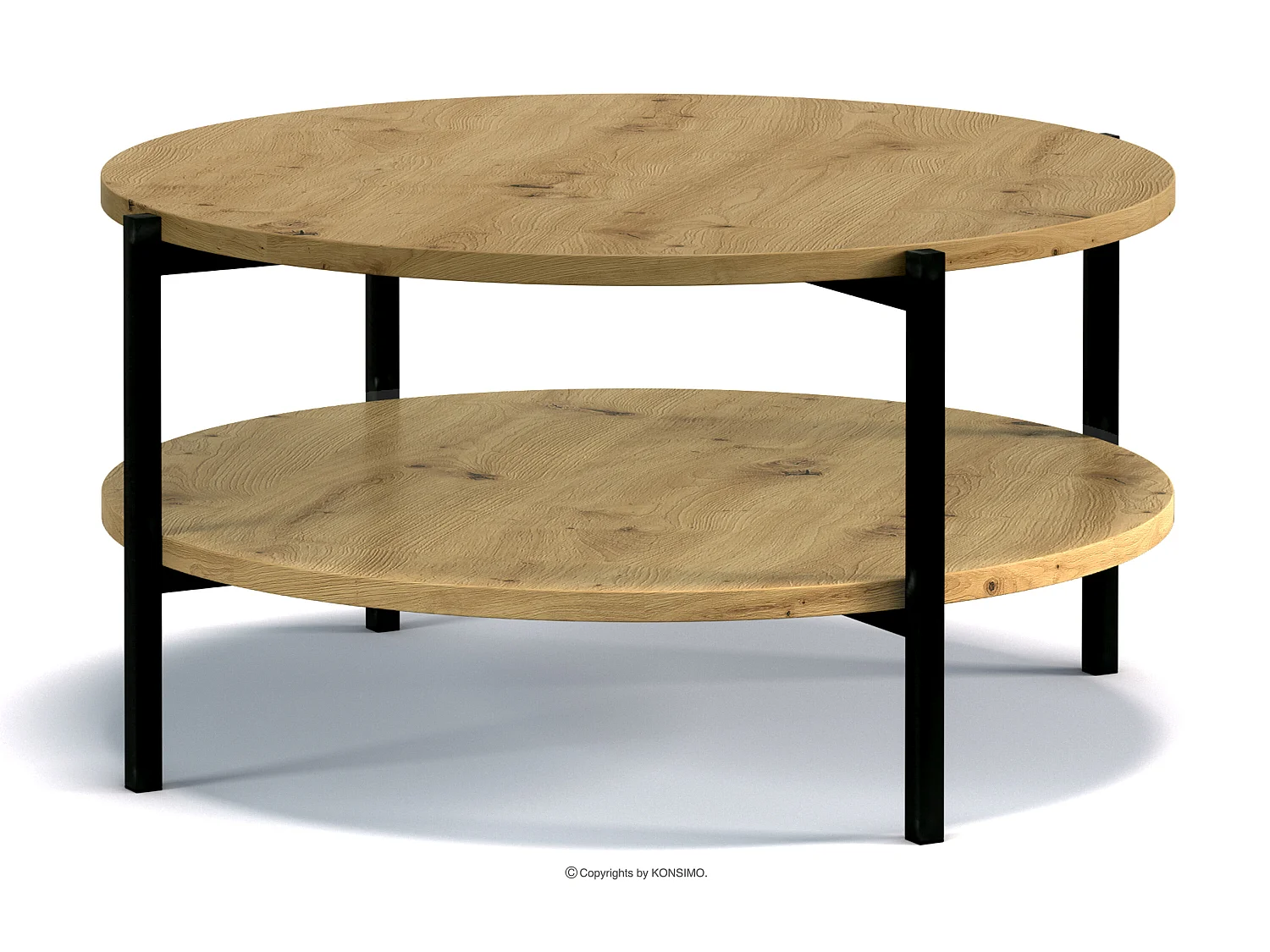 Couchtische Wohnzimmertisch - Spanplatte - dunkebraun - GERIS