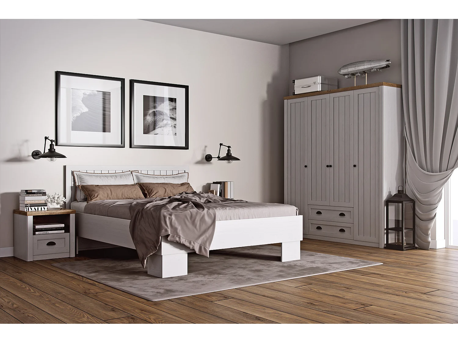 Couchtisch zeitloses Design - weiß - LEMAS