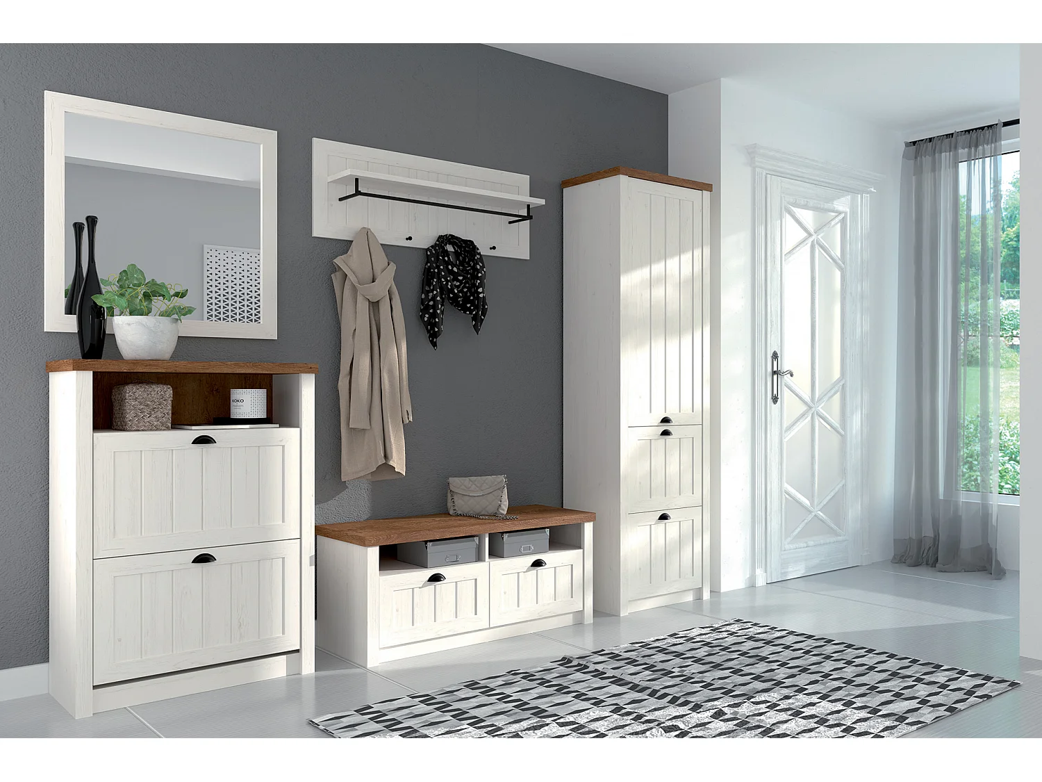 Couchtisch zeitloses Design - weiß - LEMAS