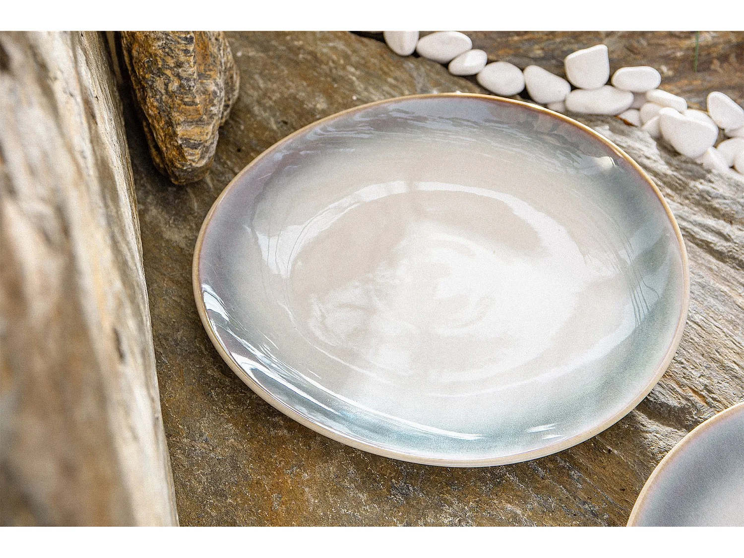 Teller-Set Speiseteller 6-tlg - Porzellan - bunt - FREJA