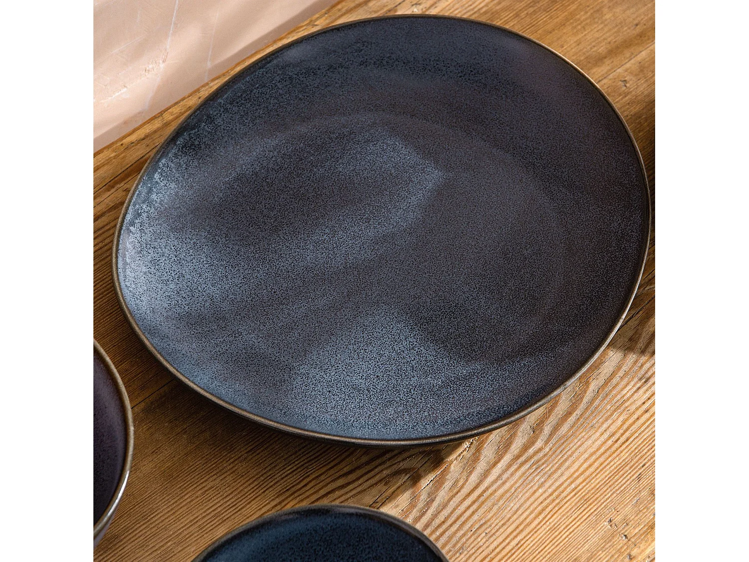 Speiseteller (6er-Set) - Porzellan - schwarz - TIME BLACK