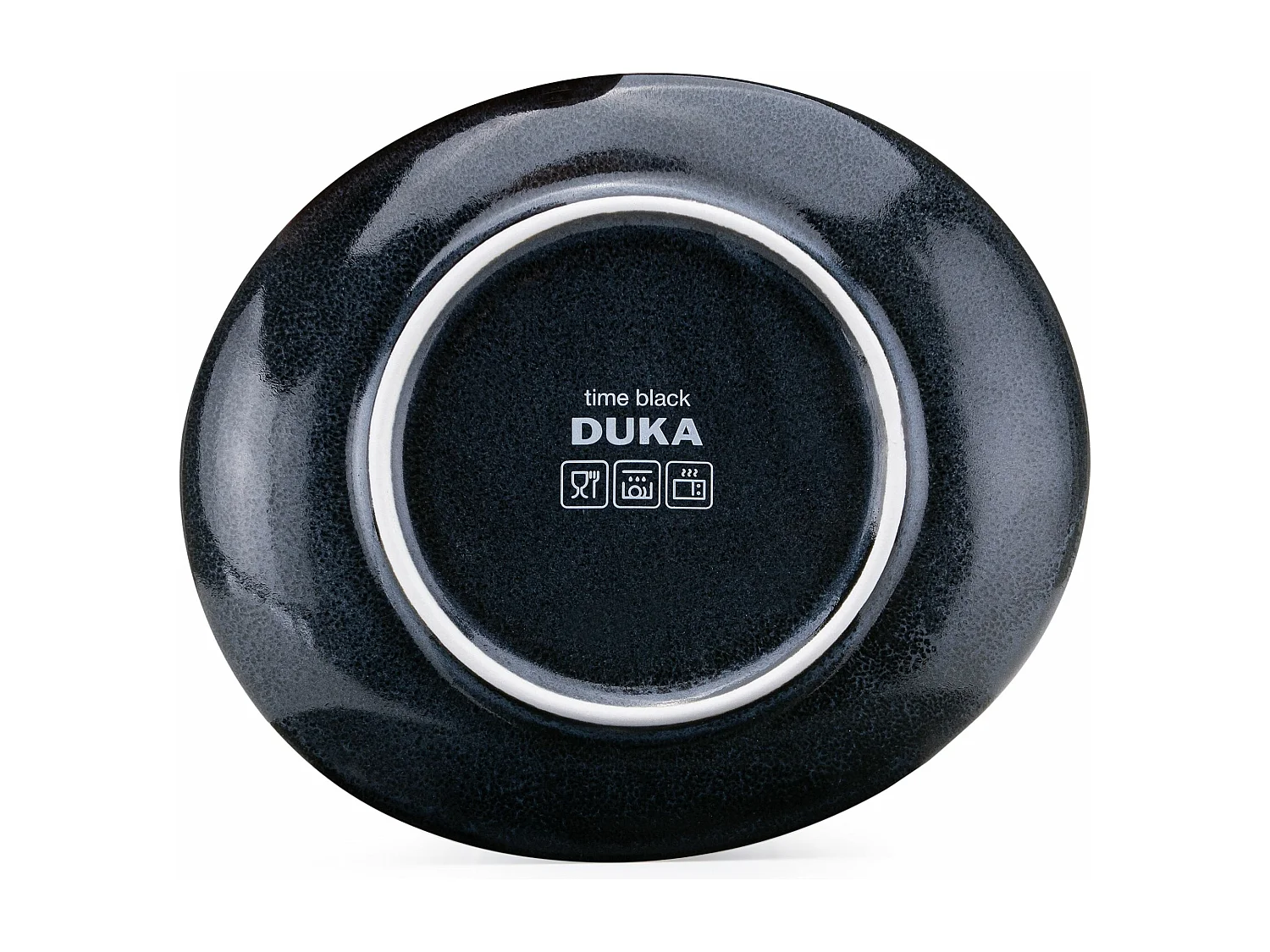 Dessertteller (6-tlg) 6 Personen  - Porzellan - schwarz - TIME BLACK