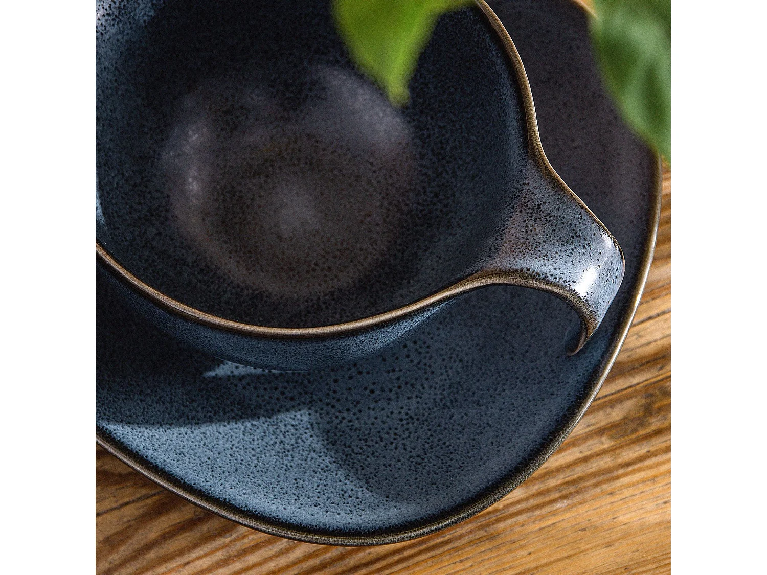 Vitrinenschrank  - Dunkelbraun - MERO