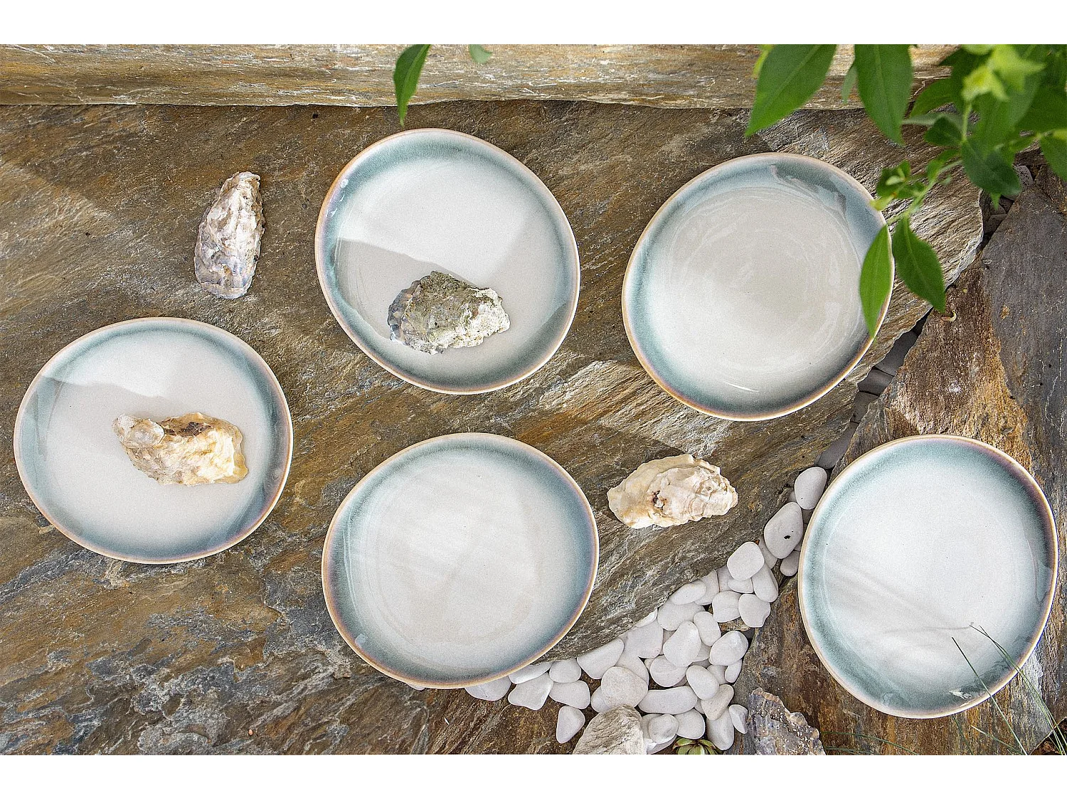 Dessertteller  - Porzellan - bunt - FREJA