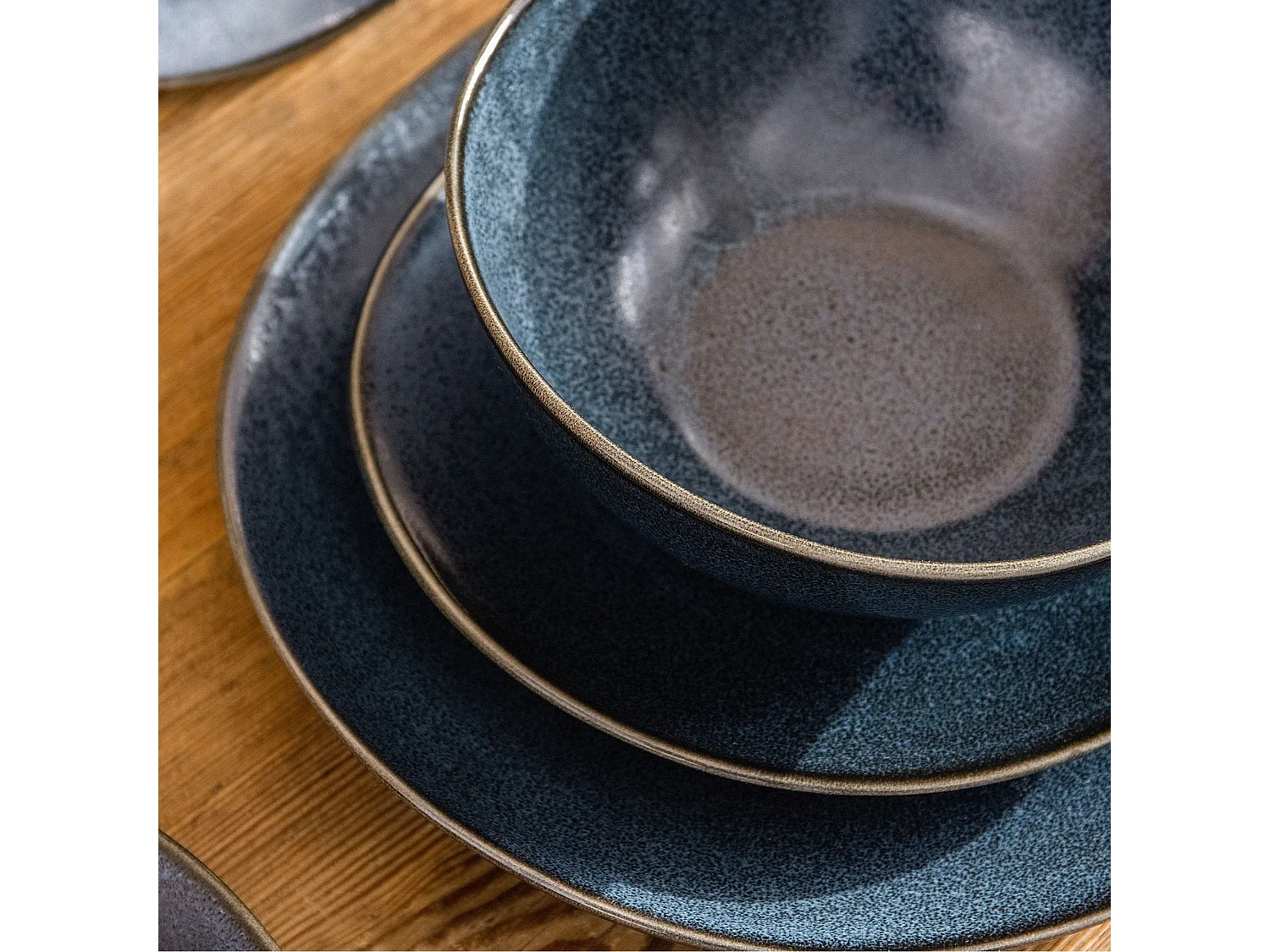 Schale-Set (6er-Set)  - Porzellan - schwarz - TIME BLACK