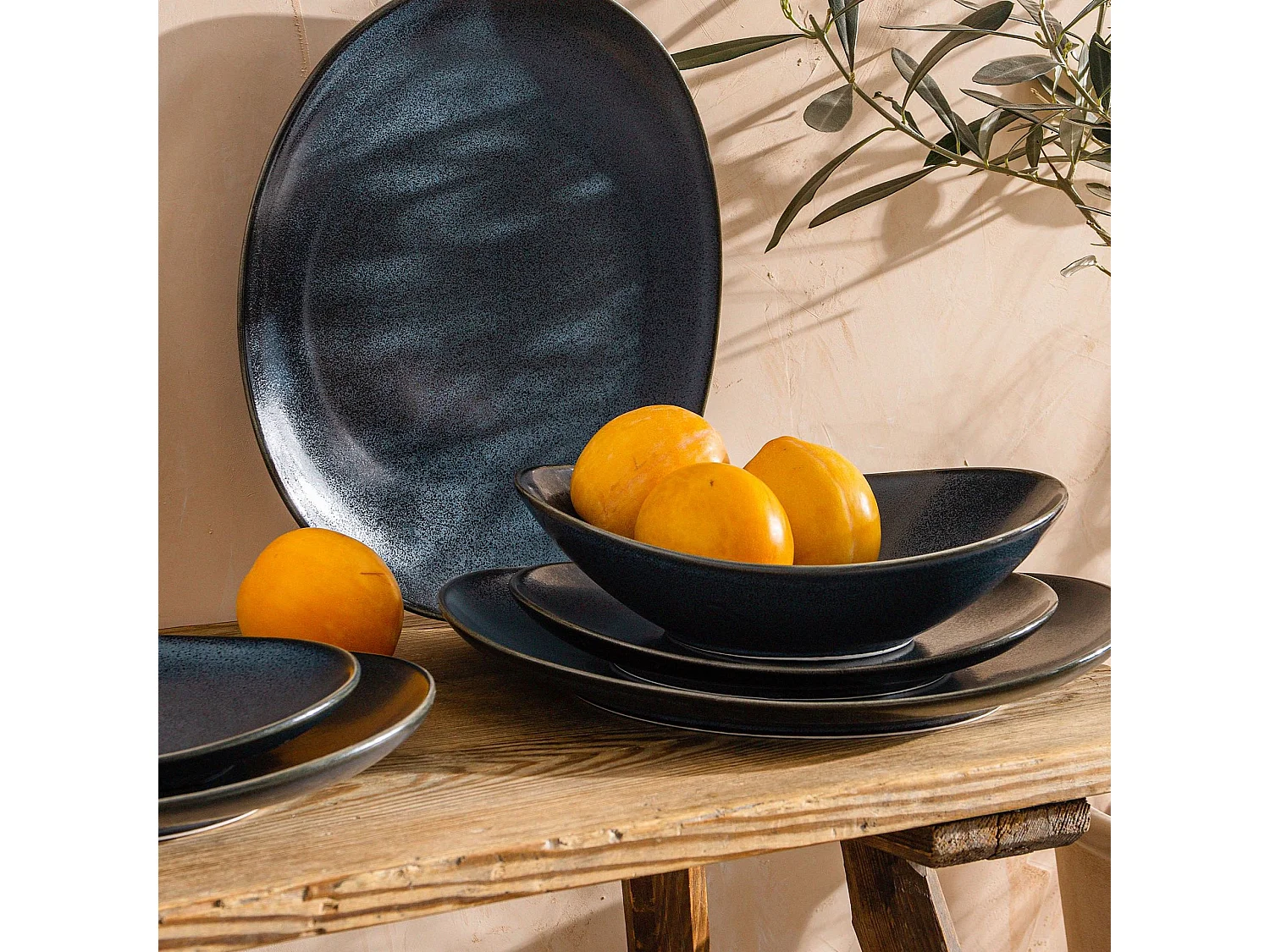 Lowboard  - Glas Weiß/Eiche Wotan Dekor - DAMINO