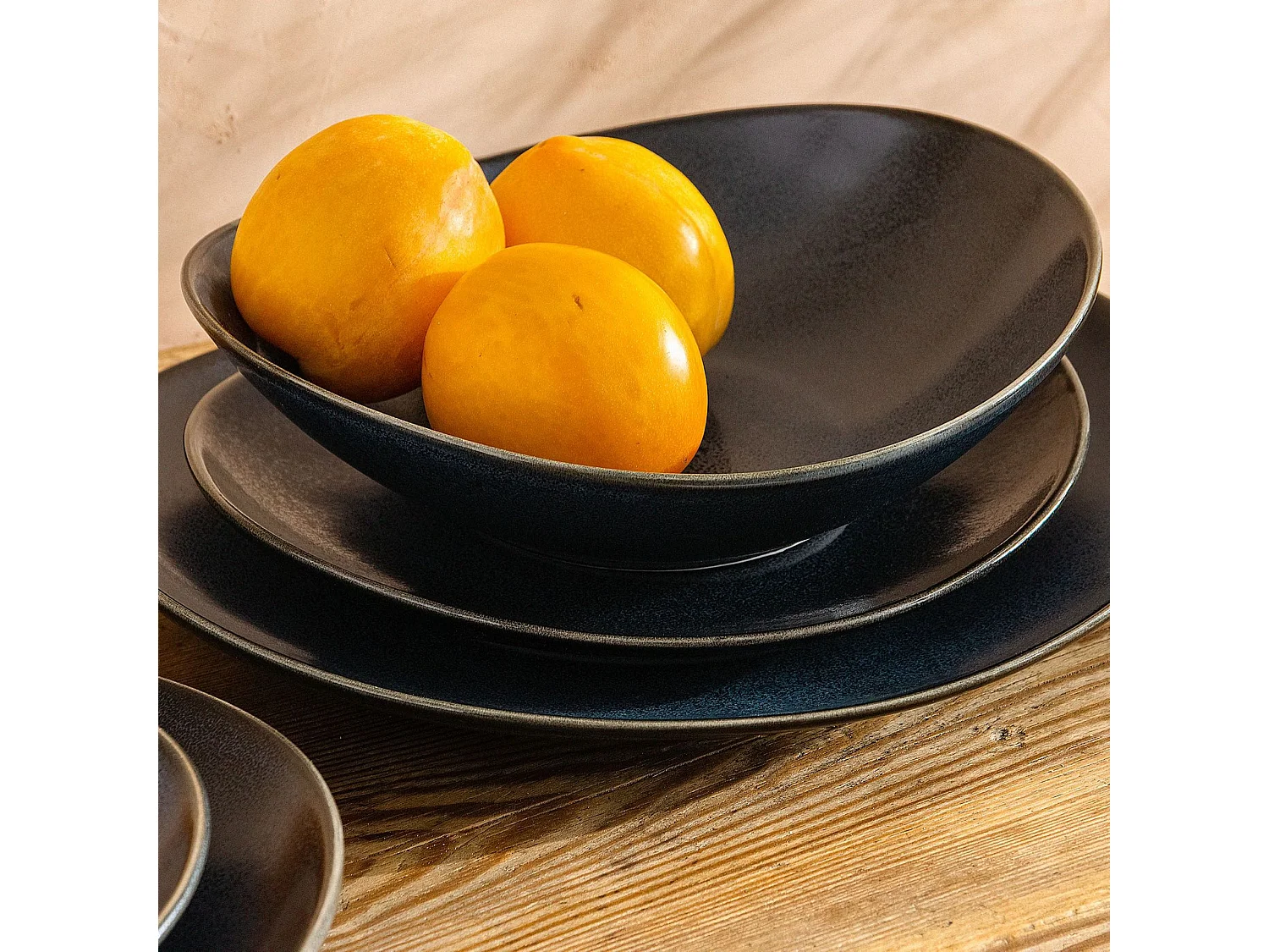 Lowboard  - Glas Weiß/Eiche Wotan Dekor - DAMINO