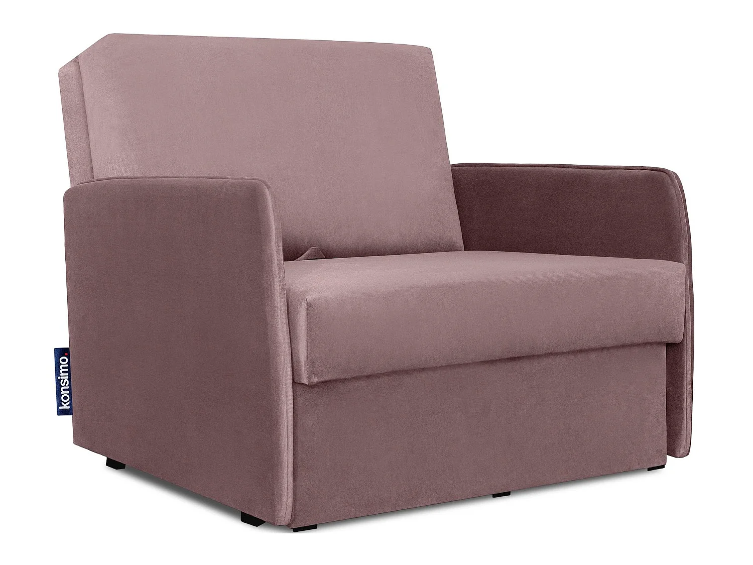 Klappsofa mit Schlaffunktion und Bettkasten - Rosa - PEDATU