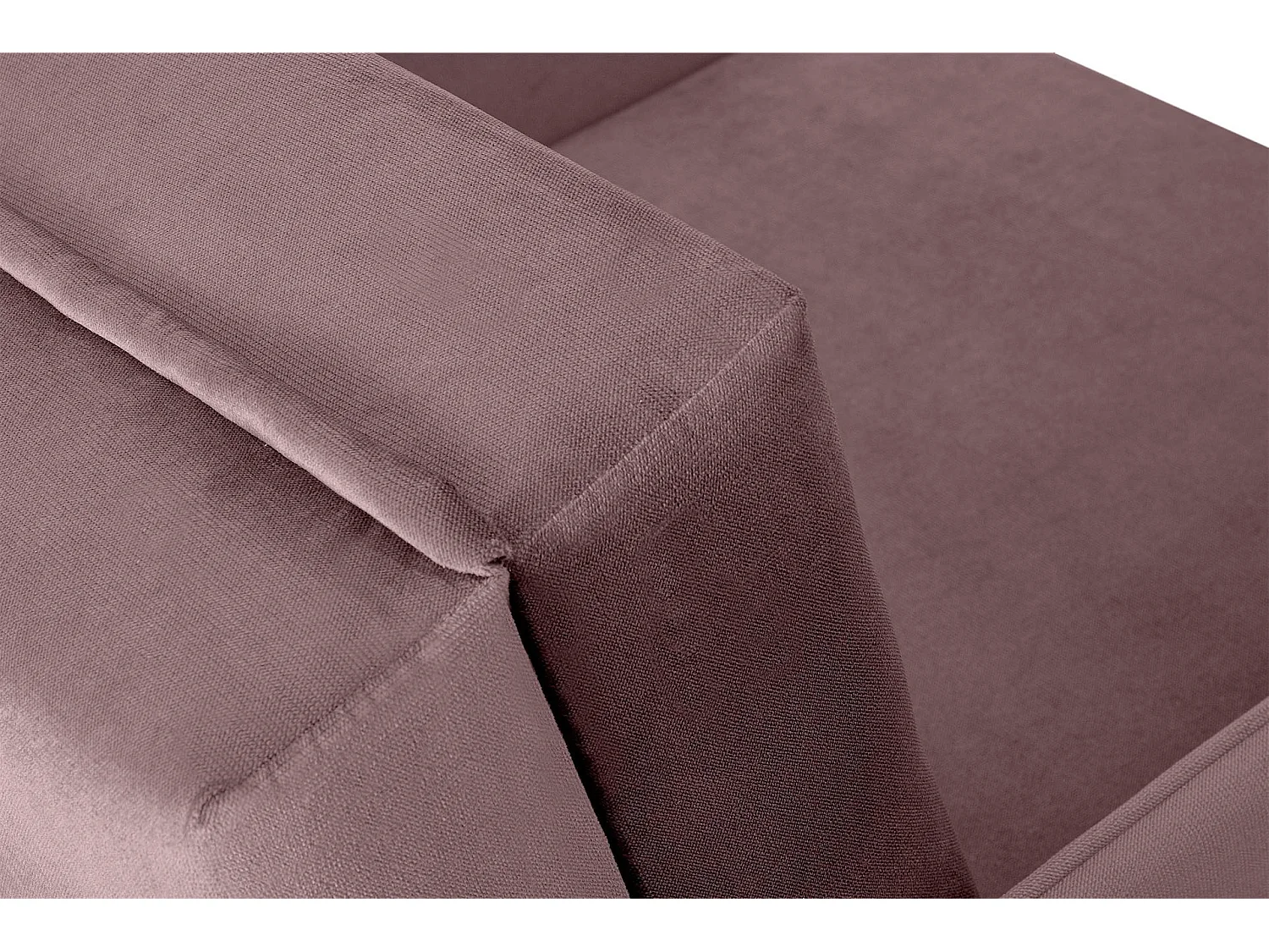 Klappsofa mit Schlaffunktion und Bettkasten - Rosa - PEDATU