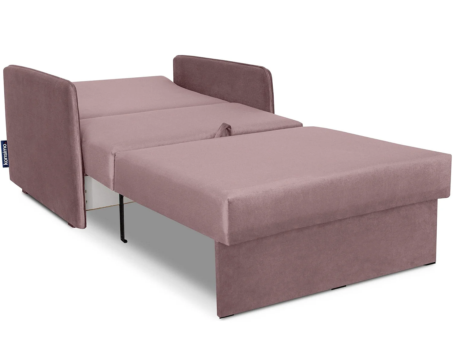 Klappsofa mit Schlaffunktion und Bettkasten - Rosa - PEDATU