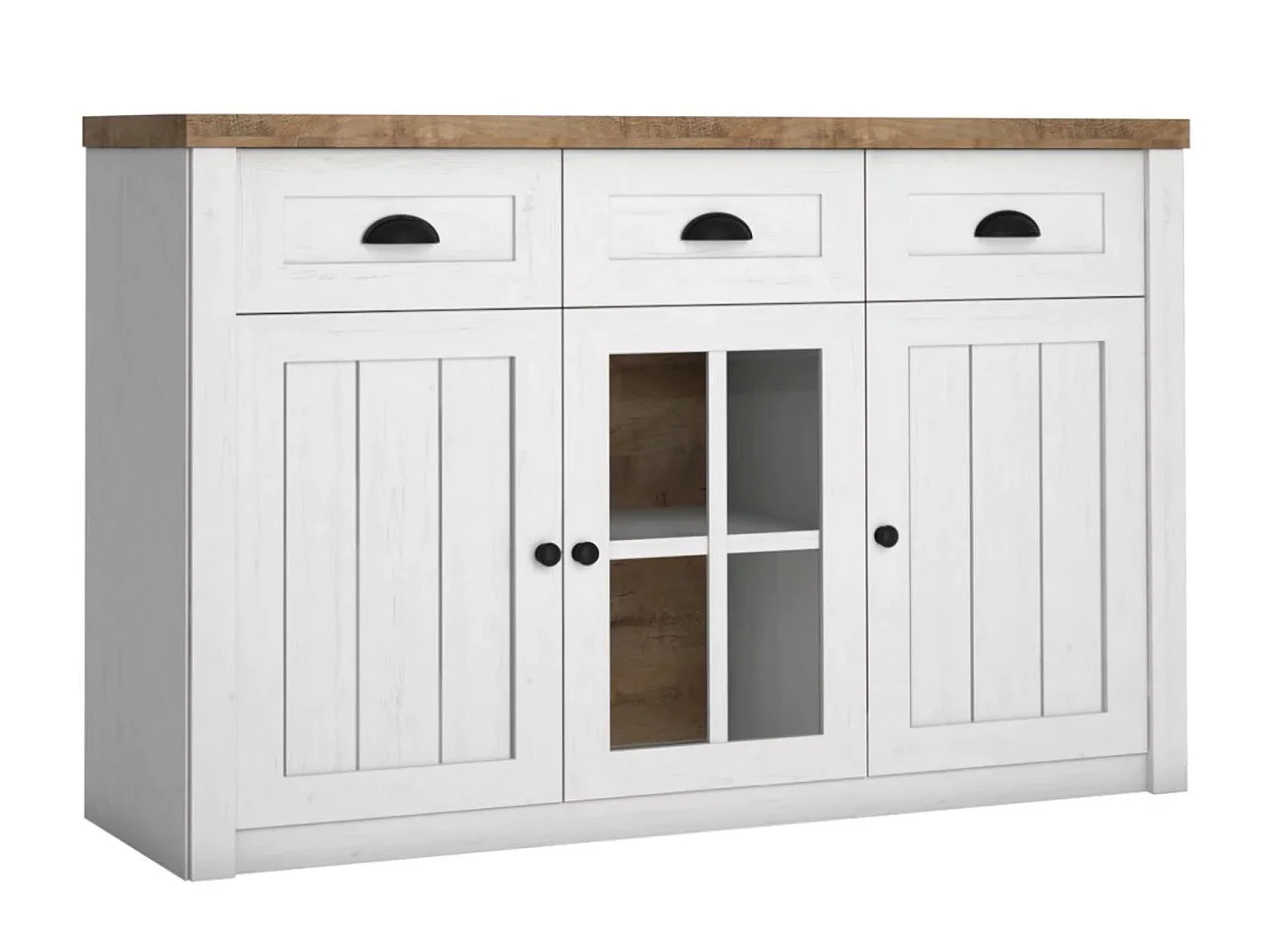 Kommode mit Schubladen - weiß - LEMAS