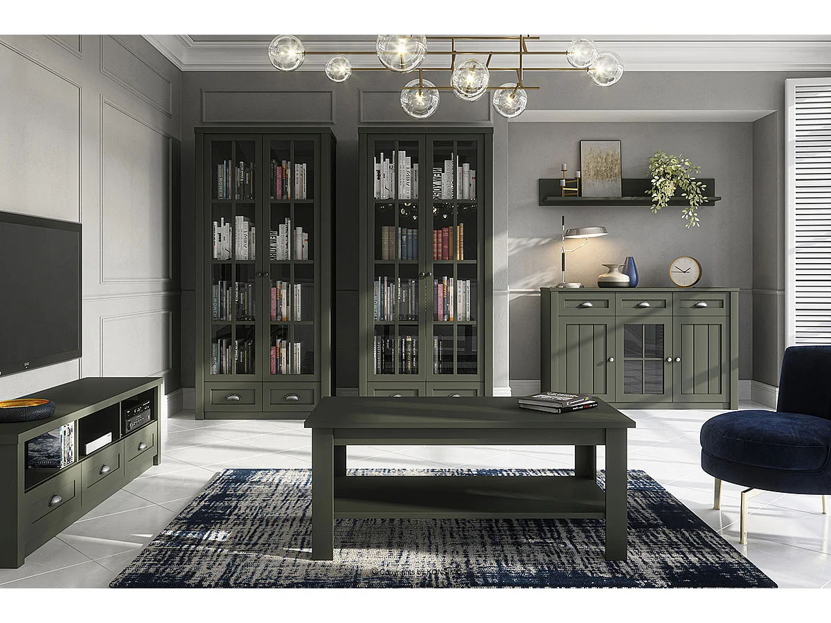 Schubkastenkommode - dunkelgrün - LEMAS