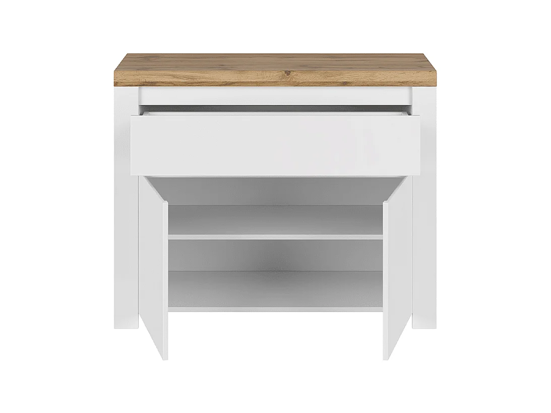 Kommode zeitloses Design - Weißglanz - DAMINO