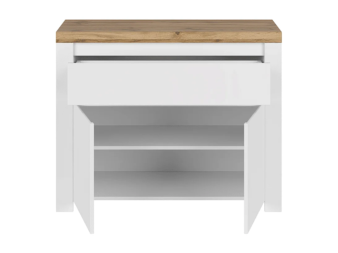 Kommode zeitloses Design - Weißglanz - DAMINO