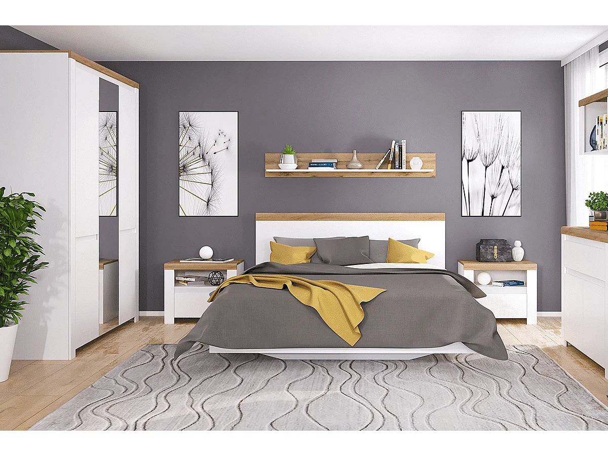 Kommode zeitloses Design - Weißglanz - DAMINO