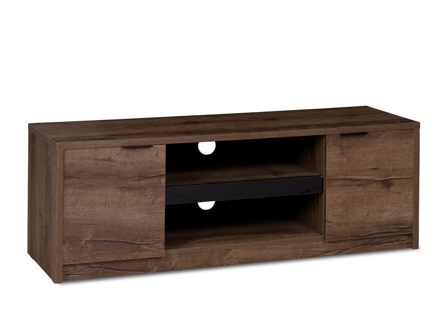 RTV-Schrank mit Türen mit Einlegeböde - braun - MERO