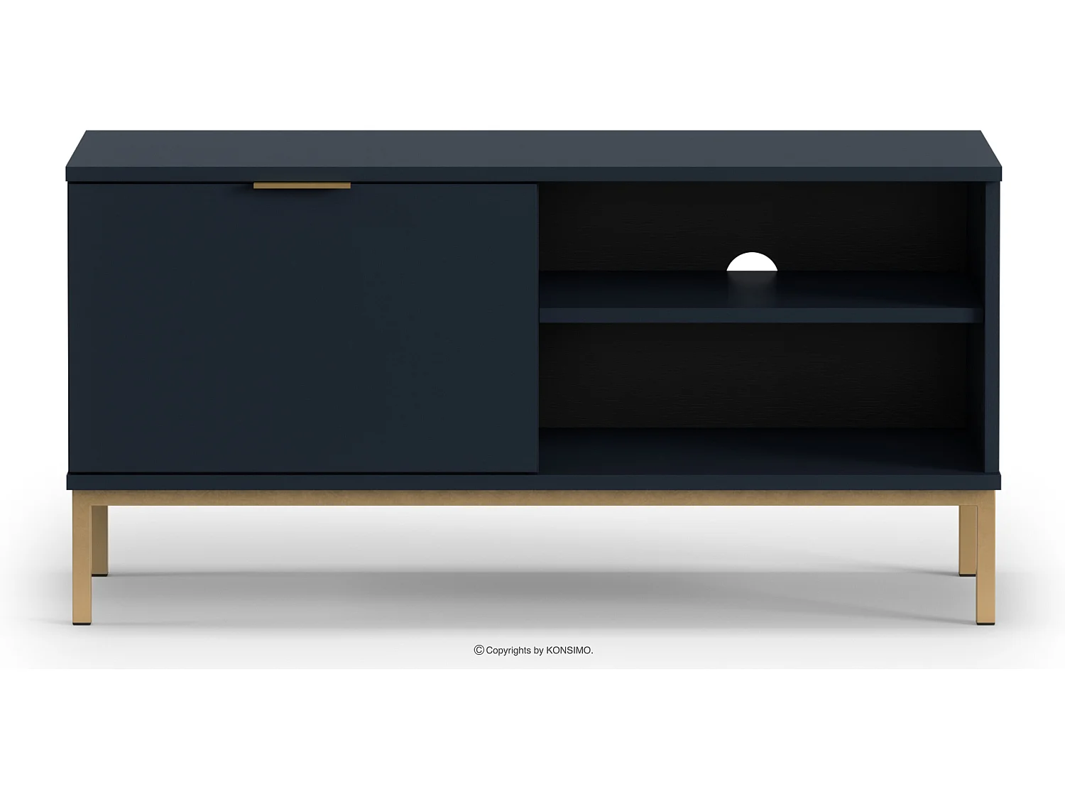 TV Schränke zeitloses Design mit Schublade - marineblue - RUFES