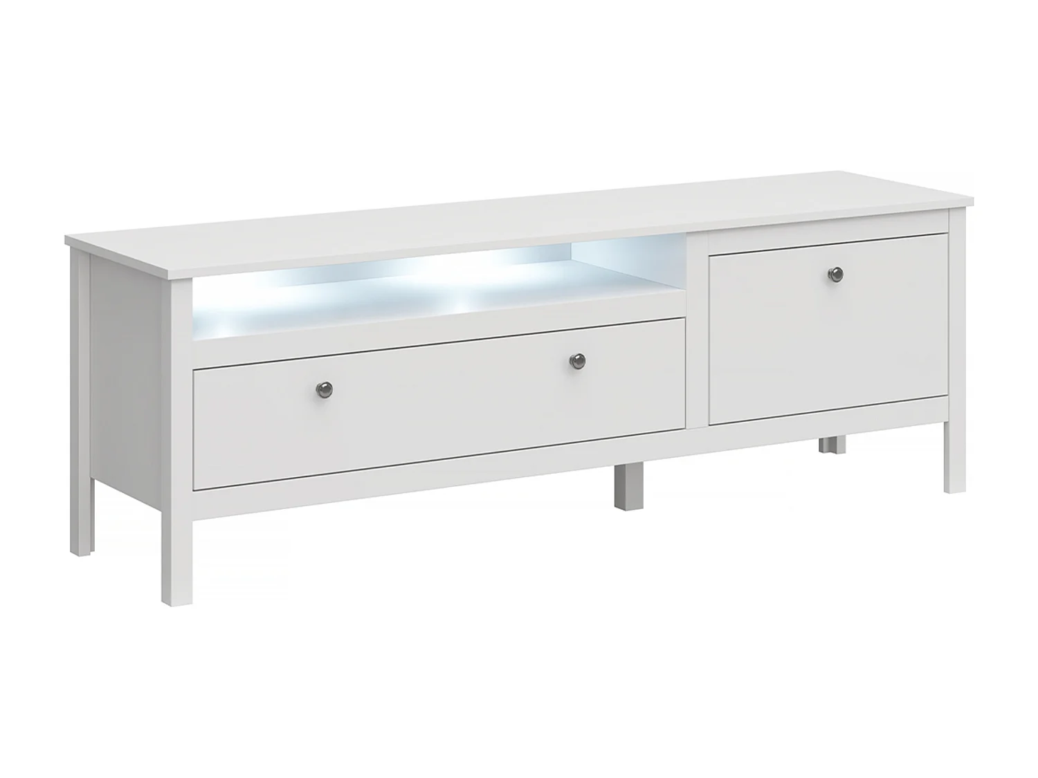 RTV-Schrank mit geräumiger Schublade - weiß - FARGE