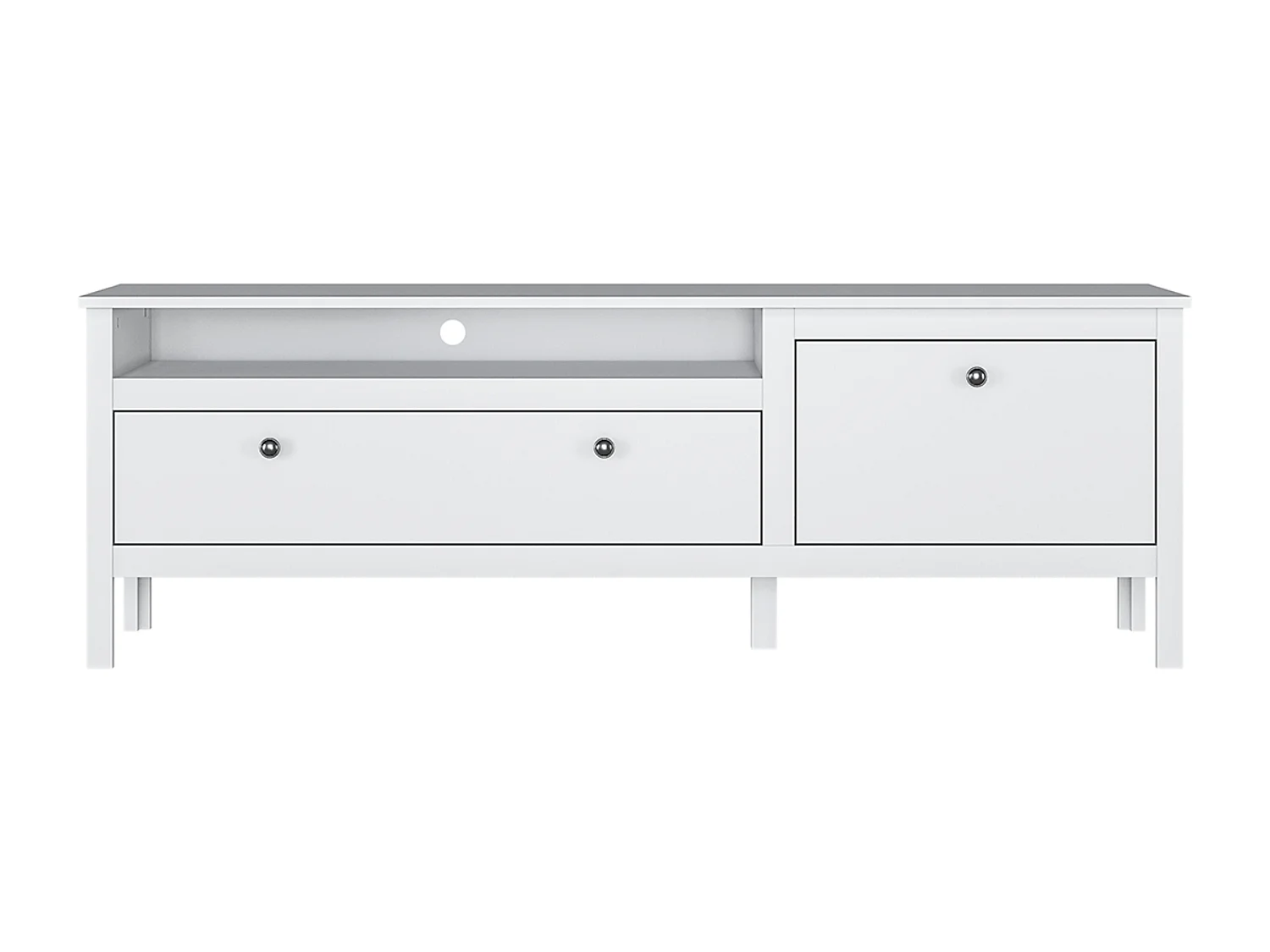 RTV-Schrank mit geräumiger Schublade - weiß - FARGE