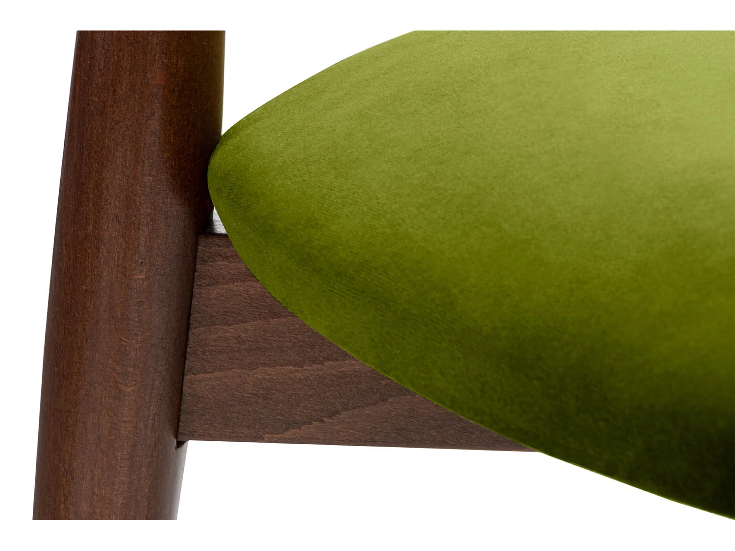 2er Set Esszimmerstühle - Gestell aus Buche Massivholz - grün - RABI